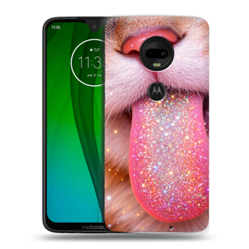 Пластиковый чехол на Motorola Moto G7 с принтом для девочек