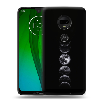 Пластиковый чехол на Motorola Moto G7 с принтом женский