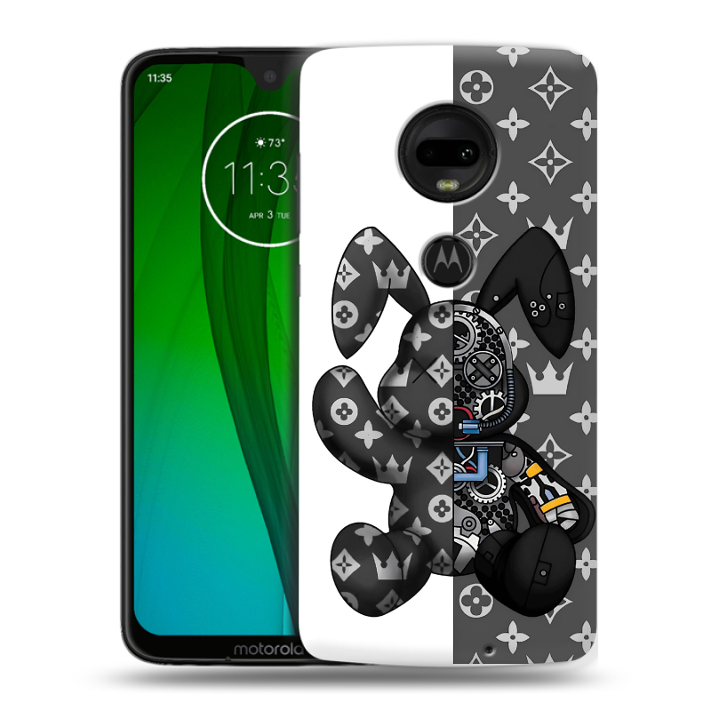 Пластиковый чехол на Motorola Moto G7 с принтом Луи робот Пластиковый чехол на Motorola Moto G7 с принтом Луи робот