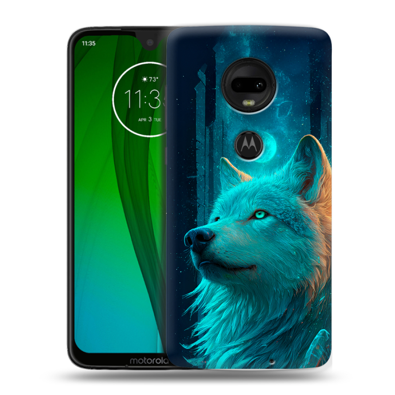 Пластиковый чехол на Motorola Moto G7 с принтом бабочки саккура Пластиковый чехол на Motorola Moto G7 с принтом бабочки саккура