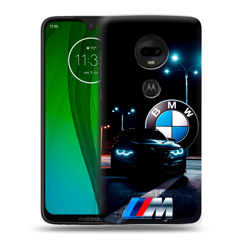 Пластиковый чехол на Motorola Moto G7 с принтом БМВ BMW Пластиковый чехол на Motorola Moto G7 с принтом БМВ BMW