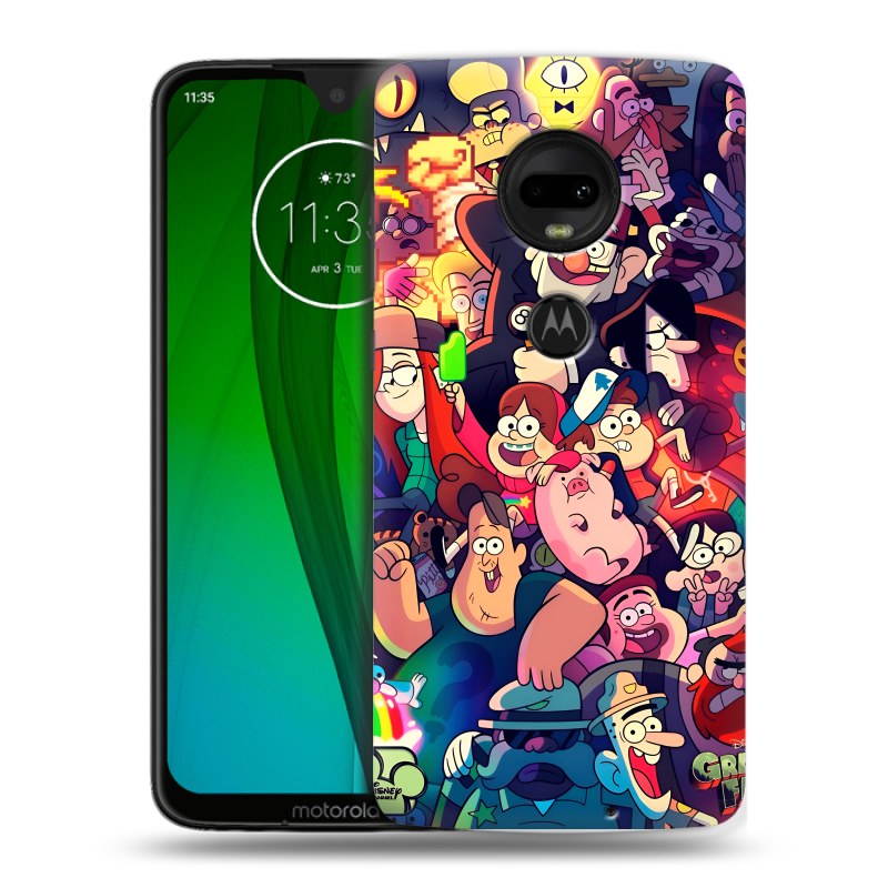 Пластиковый чехол на Motorola Moto G7 с принтом Gravity Falls Гравити Фолз Пластиковый чехол на Motorola Moto G7 с принтом Gravity Falls Гравити Фолз