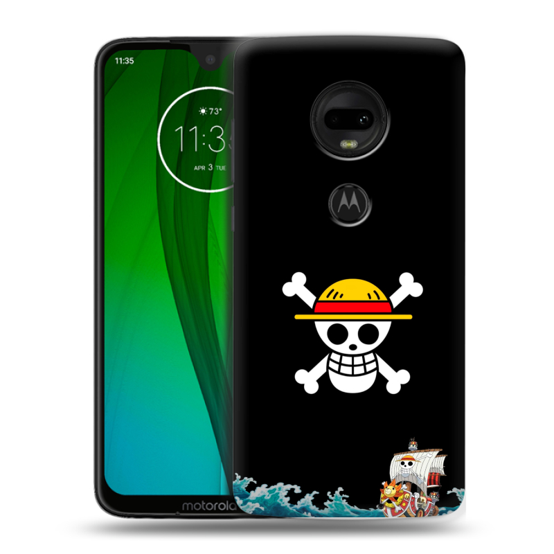 Пластиковый чехол на Motorola Moto G7 с принтом One Piece Ван Пис Пластиковый чехол на Motorola Moto G7 с принтом One Piece Ван Пис