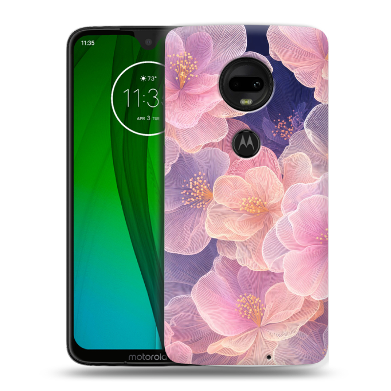 Пластиковый чехол на Motorola Moto G7 с принтом женский Пластиковый чехол на Motorola Moto G7 с принтом женский