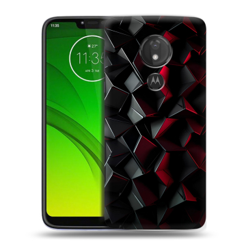 Силиконовый чехол на Motorola Moto G7 Power с принтом Абстракция