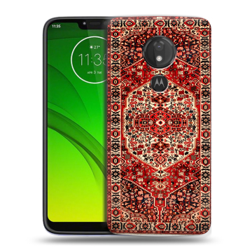 Силиконовый чехол на Motorola Moto G7 Power с принтом Ковер