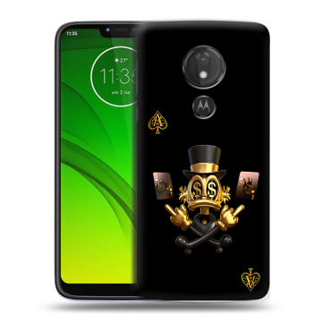 Силиконовый чехол на Motorola Moto G7 Power с принтом Золотой скрудж макдак