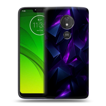 Силиконовый чехол на Motorola Moto G7 Power с принтом Абстракиция