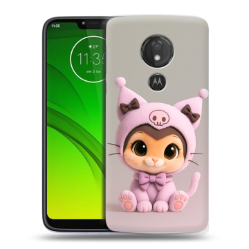 Силиконовый чехол на Motorola Moto G7 Power с принтом Куроми Kuromi 