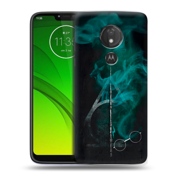 Силиконовый чехол на Motorola Moto G7 Power с принтом Гарри Поттер Harry Potter