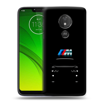 Силиконовый чехол на Motorola Moto G7 Power с принтом БМВ BMW