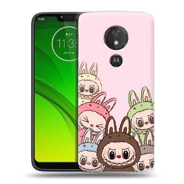Силиконовый чехол на Motorola Moto G7 Power с принтом Лабубу Силиконовый чехол на Motorola Moto G7 Power с принтом Лабубу