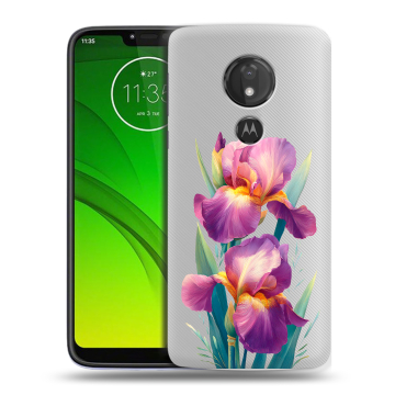 Силиконовый чехол на Motorola Moto G7 Power с принтом Цветы орхидеи Силиконовый чехол на Motorola Moto G7 Power с принтом Цветы орхидеи