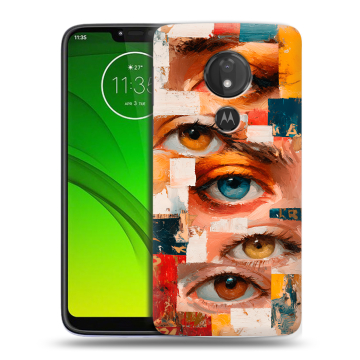Силиконовый чехол на Motorola Moto G7 Power с принтом Модный принт Силиконовый чехол на Motorola Moto G7 Power с принтом Модный принт