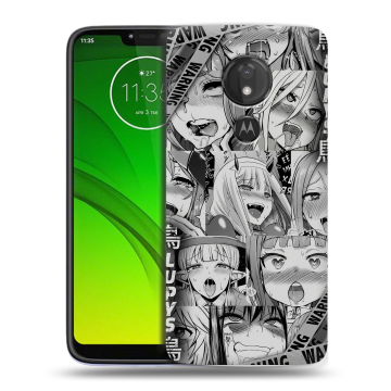Силиконовый чехол на Motorola Moto G7 Power с принтом Ahegao Ахегао Аниме Силиконовый чехол на Motorola Moto G7 Power с принтом Ahegao Ахегао Аниме