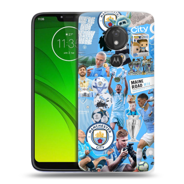 Силиконовый чехол на Motorola Moto G7 Power с принтом Man City Манчестер Сити Силиконовый чехол на Motorola Moto G7 Power с принтом Man City Манчестер Сити