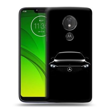 Силиконовый чехол на Motorola Moto G7 Power с принтом Mercedes Мерседес