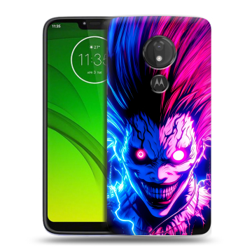 Силиконовый чехол на Motorola Moto G7 Power с принтом Death note Тетрадь смерти Силиконовый чехол на Motorola Moto G7 Power с принтом Death note Тетрадь смерти