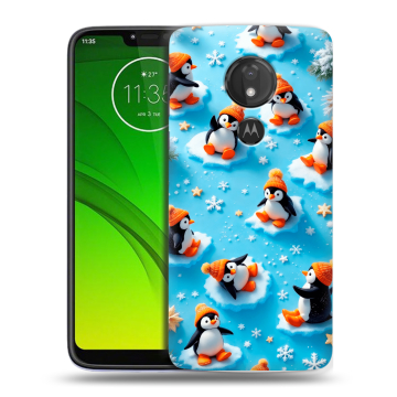 Силиконовый чехол на Motorola Moto G7 Power с принтом Новый год Силиконовый чехол на Motorola Moto G7 Power с принтом Новый год