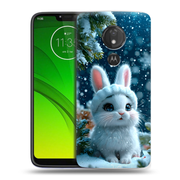 Силиконовый чехол на Motorola Moto G7 Power с принтом Новый год Силиконовый чехол на Motorola Moto G7 Power с принтом Новый год