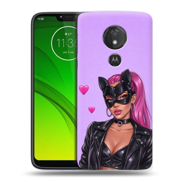 Силиконовый чехол на Motorola Moto G7 Power с принтом женский Силиконовый чехол на Motorola Moto G7 Power с принтом женский