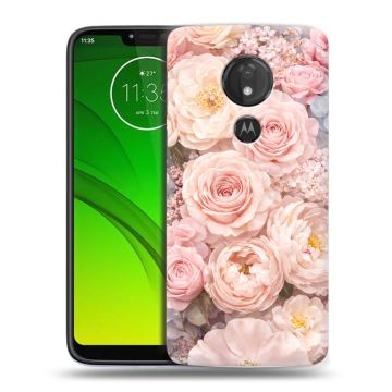 Силиконовый чехол на Motorola Moto G7 Power с принтом женский