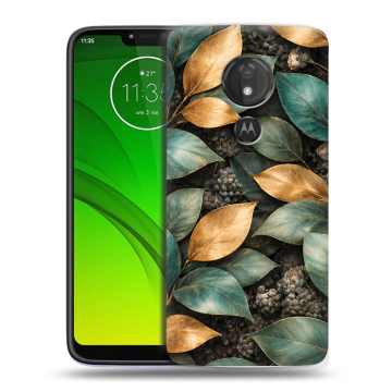 Силиконовый чехол на Motorola Moto G7 Power с принтом женский