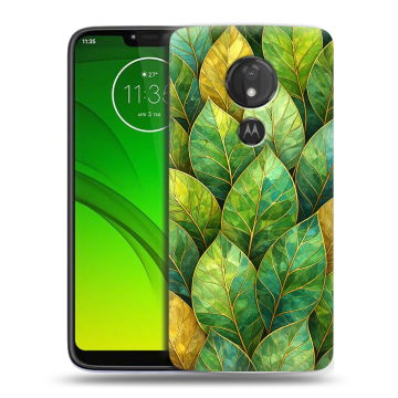 Силиконовый чехол на Motorola Moto G7 Power с принтом женский