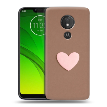 Силиконовый чехол на Motorola Moto G7 Power с принтом женский