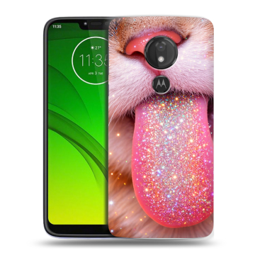 Силиконовый чехол на Motorola Moto G7 Power с принтом для девочек