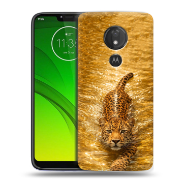 Силиконовый чехол на Motorola Moto G7 Power с принтом женский