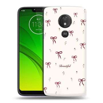 Силиконовый чехол на Motorola Moto G7 Power с принтом для девочек