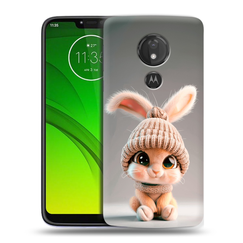 Силиконовый чехол на Motorola Moto G7 Power с принтом Кролик Силиконовый чехол на Motorola Moto G7 Power с принтом Кролик