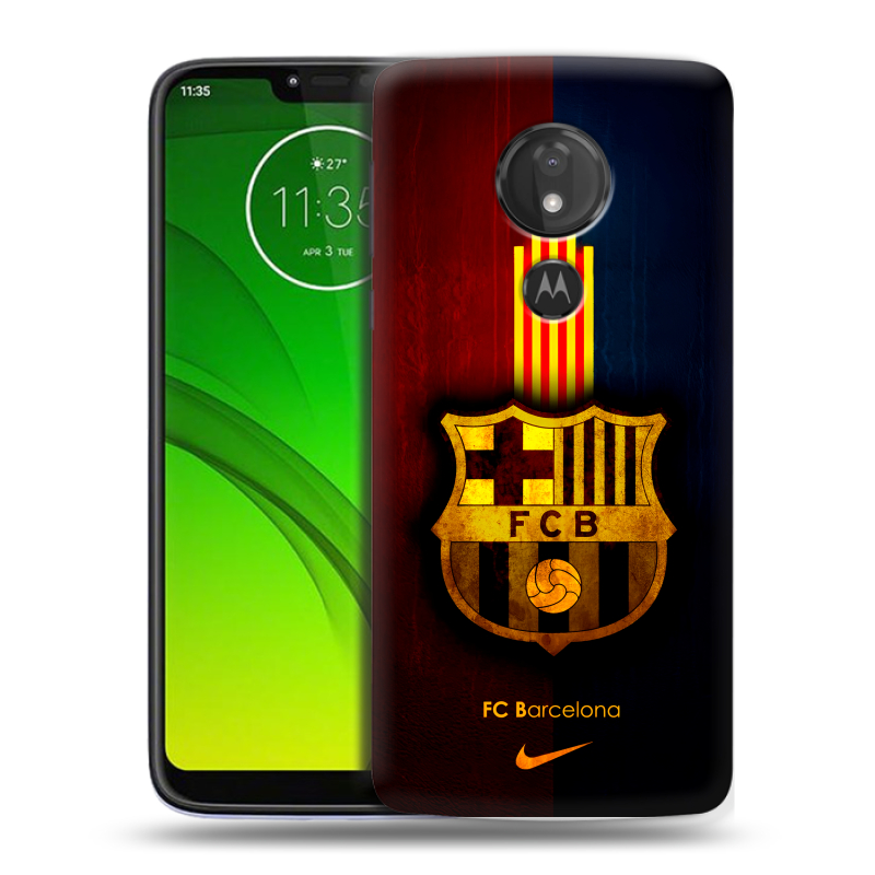 Силиконовый чехол на Motorola Moto G7 Power с принтом Барселона Barcelona Силиконовый чехол на Motorola Moto G7 Power с принтом Барселона Barcelona