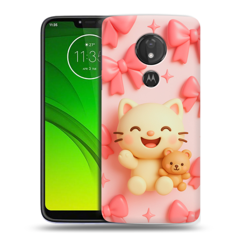 Силиконовый чехол на Motorola Moto G7 Power с принтом для девочек Силиконовый чехол на Motorola Moto G7 Power с принтом для девочек