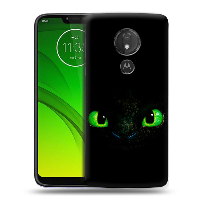 Силиконовый чехол на Motorola Moto G7 Power с принтом Как приручить дракона Силиконовый чехол на Motorola Moto G7 Power с принтом Как приручить дракона