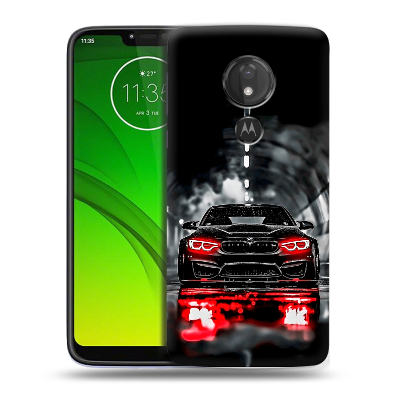 Силиконовый чехол на Motorola Moto G7 Power с принтом BMW БМВ Силиконовый чехол на Motorola Moto G7 Power с принтом BMW БМВ