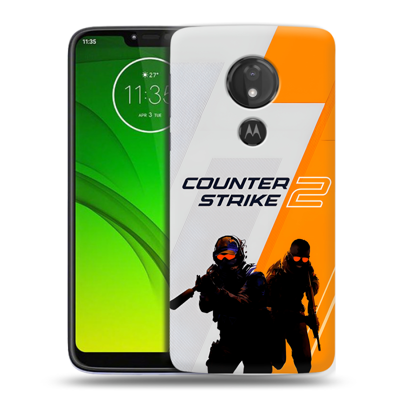 Силиконовый чехол на Motorola Moto G7 Power с принтом Counter Strike Силиконовый чехол на Motorola Moto G7 Power с принтом Counter Strike