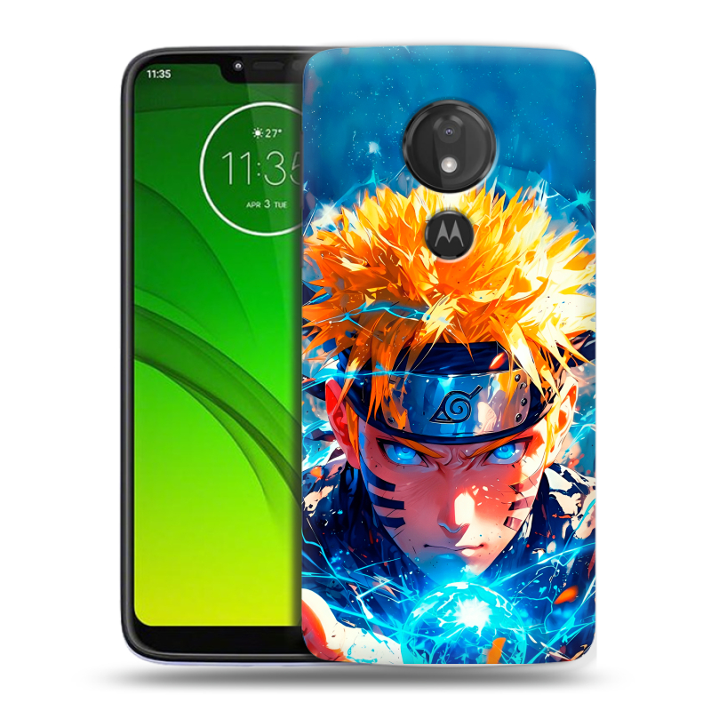 Силиконовый чехол на Motorola Moto G7 Power с принтом Аниме Наруто Naruto Силиконовый чехол на Motorola Moto G7 Power с принтом Аниме Наруто Naruto
