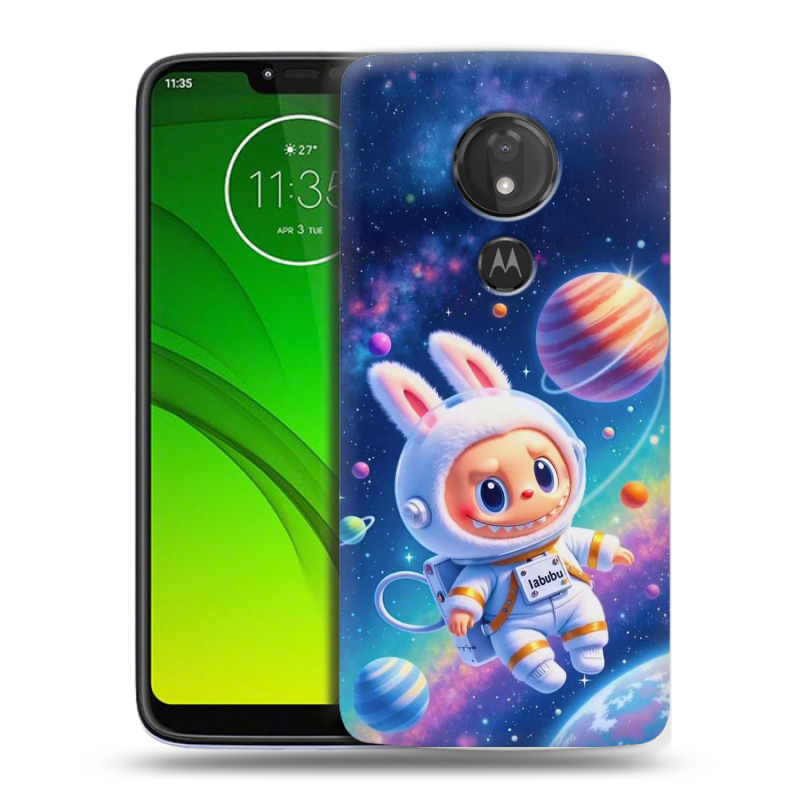 Силиконовый чехол на Motorola Moto G7 Power с принтом Labubu Лабубу Силиконовый чехол на Motorola Moto G7 Power с принтом Labubu Лабубу