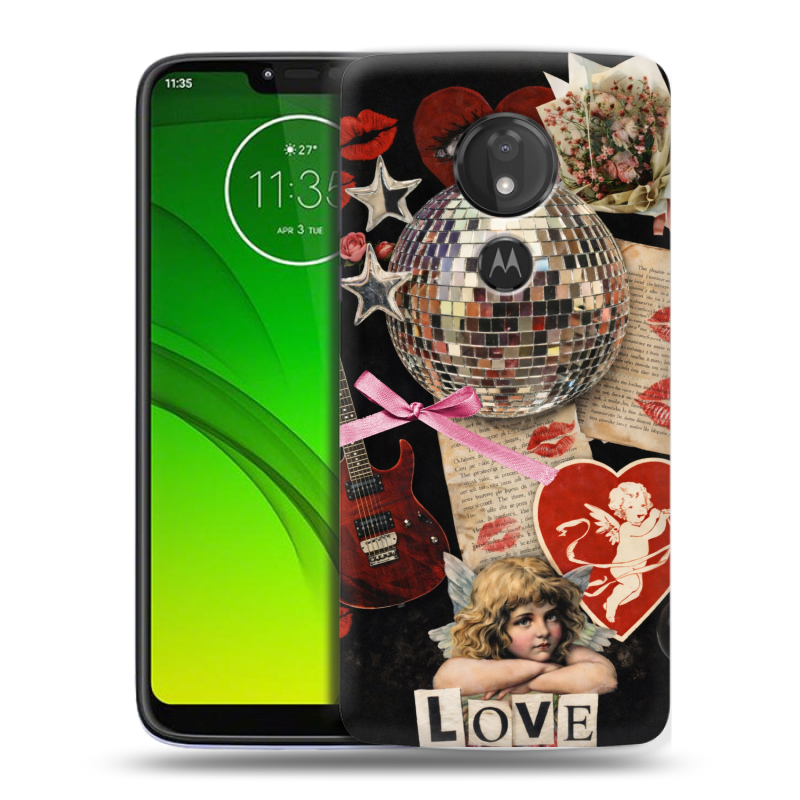 Силиконовый чехол на Motorola Moto G7 Power с принтом для девочек Силиконовый чехол на Motorola Moto G7 Power с принтом для девочек