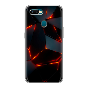 Силиконовый чехол на OPPO AX7 с принтом Яркие абстракции