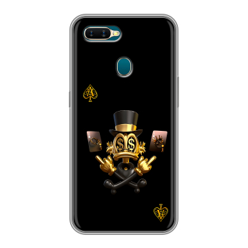 Силиконовый чехол на OPPO AX7 с принтом Золотой скрудж макдак