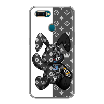 Силиконовый чехол на OPPO AX7 с принтом Луи робот