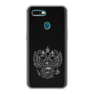Силиконовый чехол на OPPO AX7 с принтом Герб России