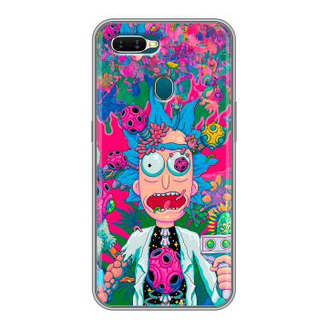 Силиконовый чехол на OPPO AX7 с принтом Рик и Морти Rick Morty Силиконовый чехол на OPPO AX7 с принтом Рик и Морти Rick Morty