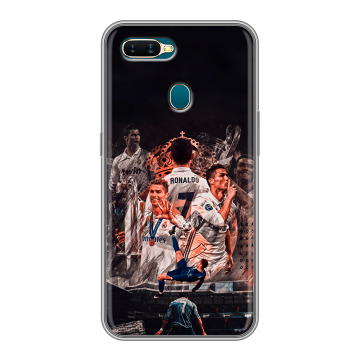 Силиконовый чехол на OPPO AX7 с принтом Реал Роналдо Real Ronaldo