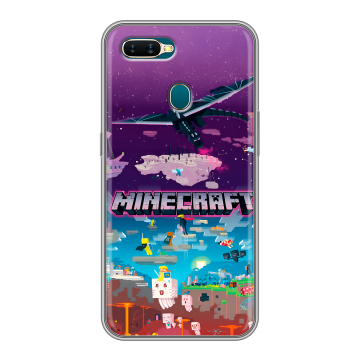 Силиконовый чехол на OPPO AX7 с принтом Майнкрафт Minecraft Силиконовый чехол на OPPO AX7 с принтом Майнкрафт Minecraft
