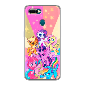 Силиконовый чехол на OPPO AX7 с принтом My little pony Дружба чудо