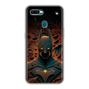 Силиконовый чехол на OPPO AX7 с принтом Batman Бэтмен Силиконовый чехол на OPPO AX7 с принтом Batman Бэтмен